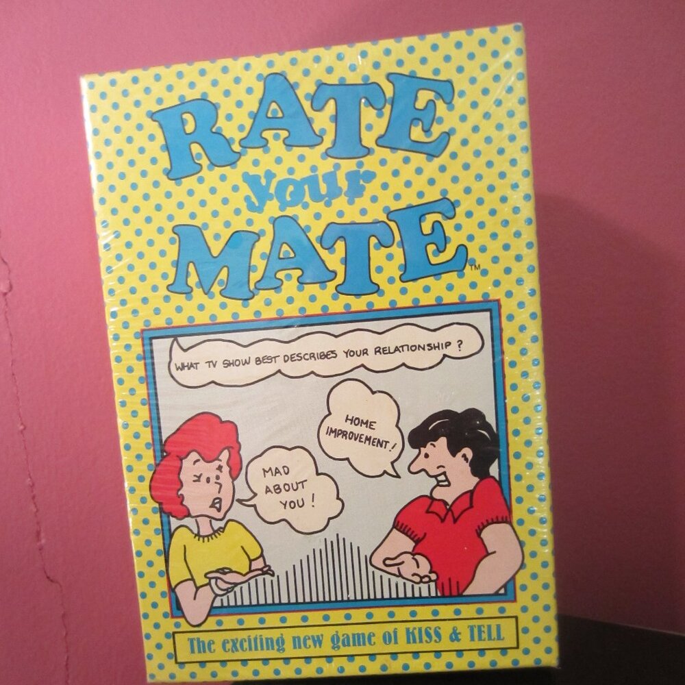 NIB/Rate Your Mate Game ~ Couples ~ Kiss and Tell ~ BRAND NEW, SEALED!